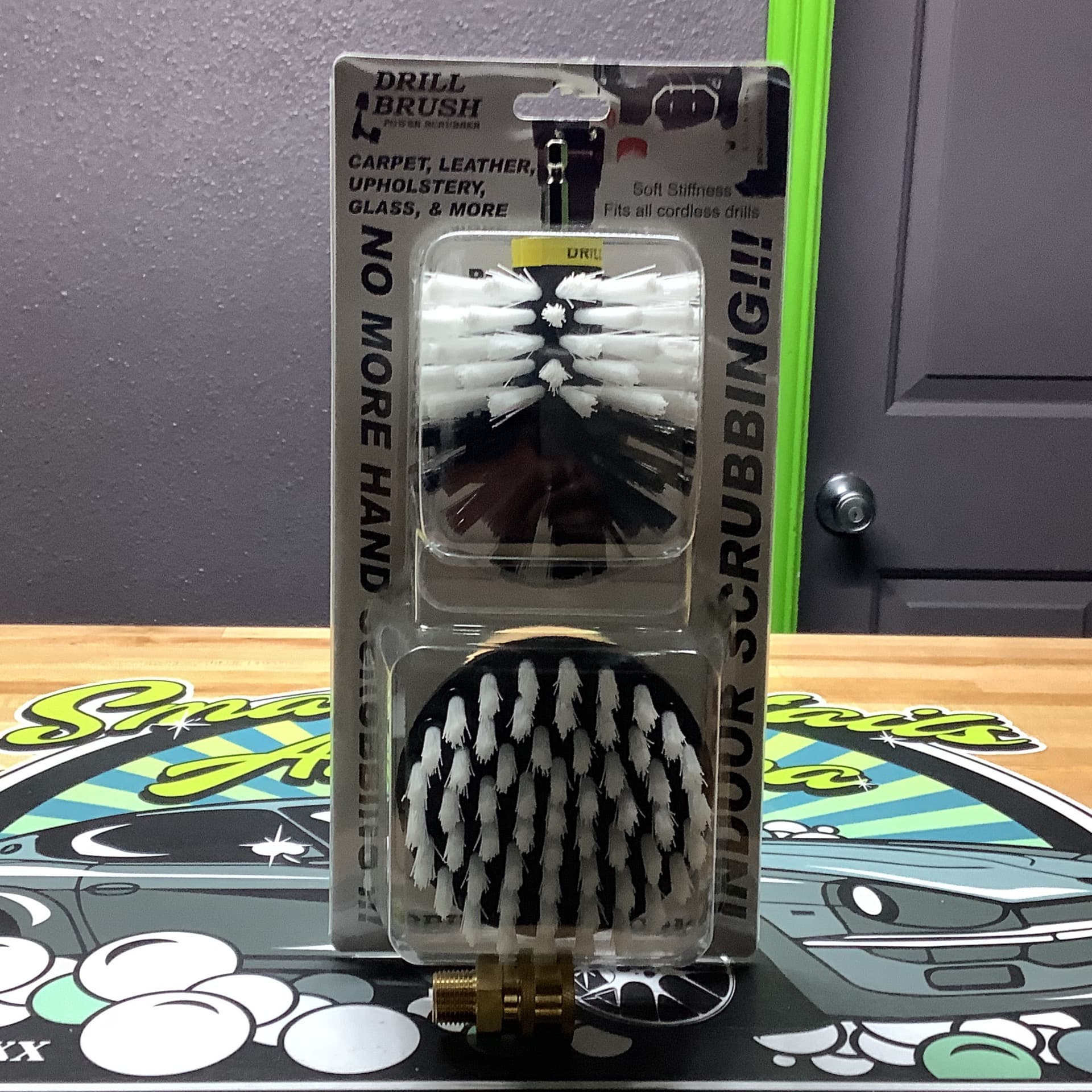 White drill brush kit